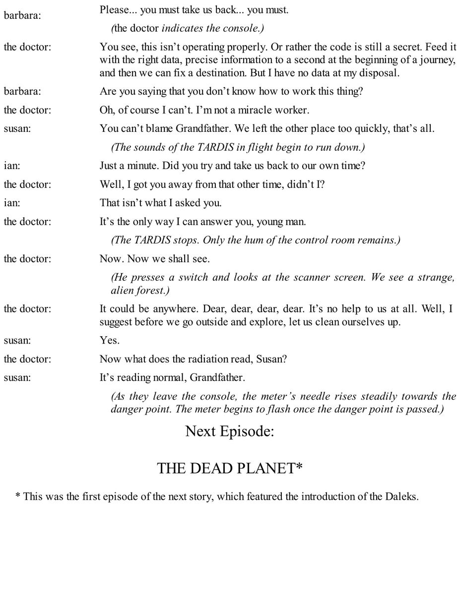 Doctor Who - The Scripts - sample page 2