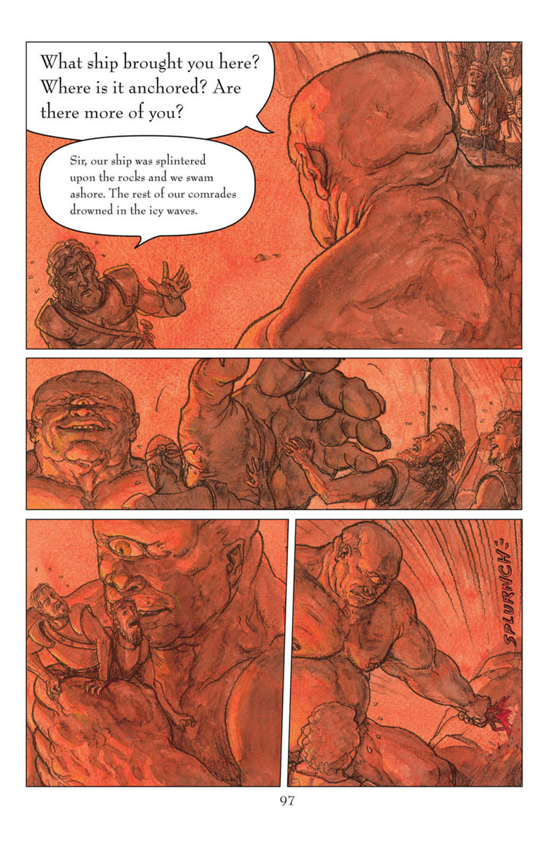 Gareth Hinds - The Odyssey - sample page 4